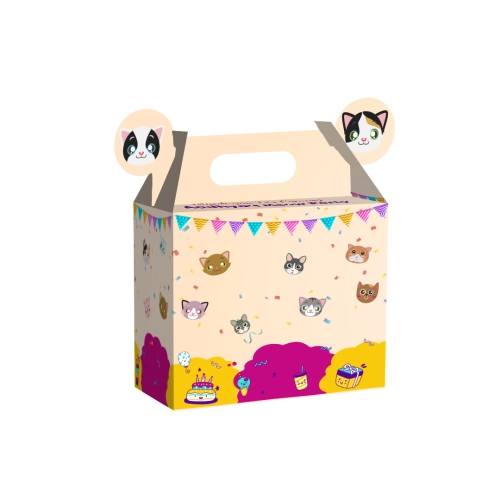 Small Cat Lovers Theme Suitcase Gift Box | Personalized or Plain | Classy and Affordable